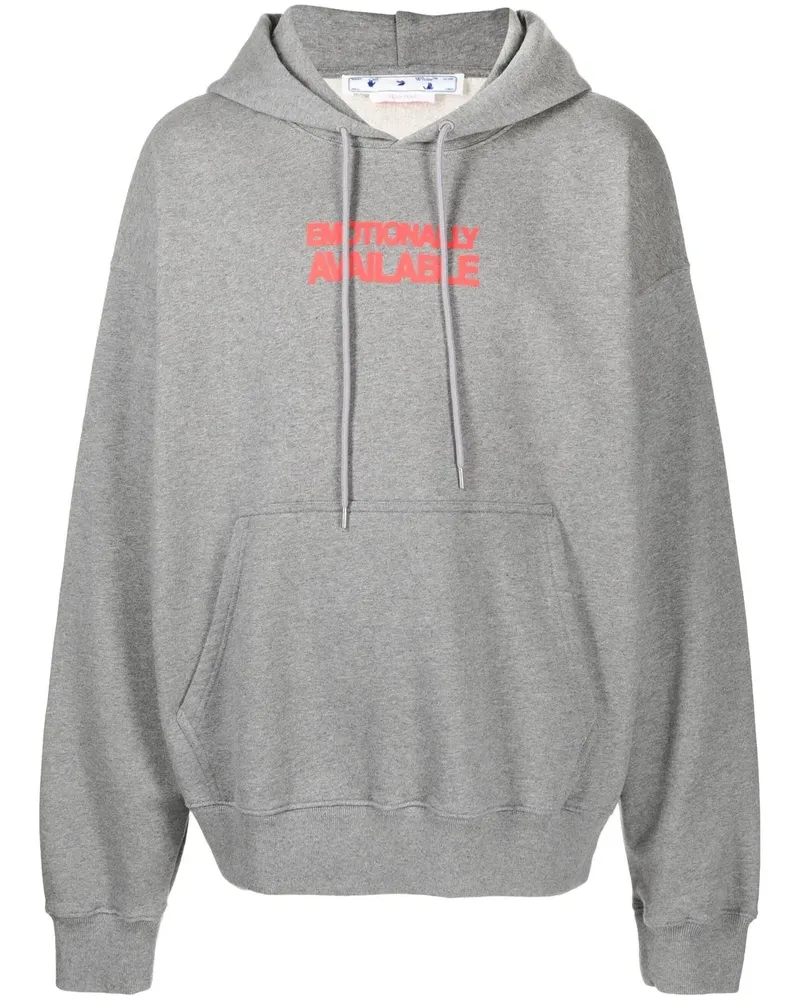 OFF-WHITE Hoodie mit Arrows-Motiv - Grau Grau