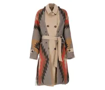 Mantel mit Fransen - Nude