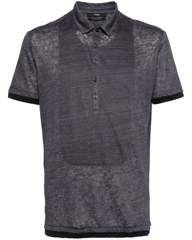 Ermenegildo Zegna Poloshirt mit kurzen Ärmeln - Violett Violett