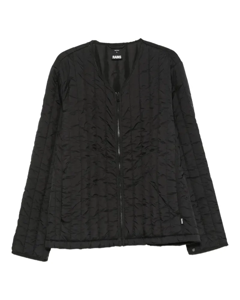 RAINS Banja Liner quilted zip-up jacket - Schwarz Schwarz