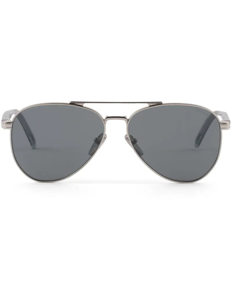 Prada Pilotenbrille mit Doppelsteg - Silber Silber