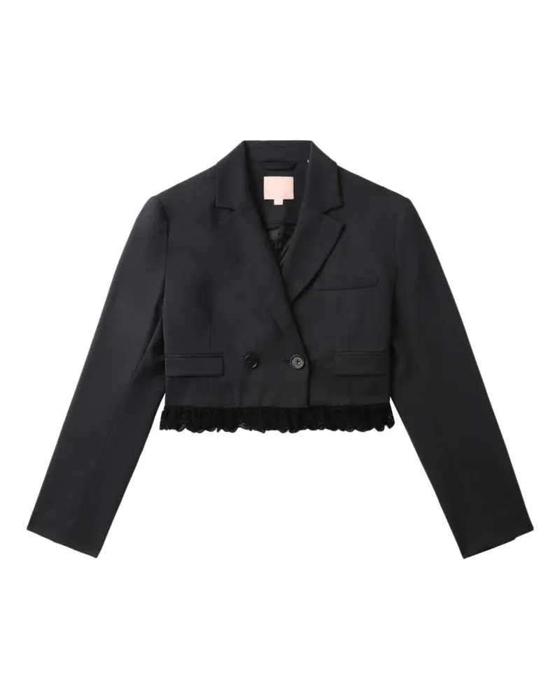 BAPE Cropped-Jacke mit Spitzenborten - Schwarz Schwarz
