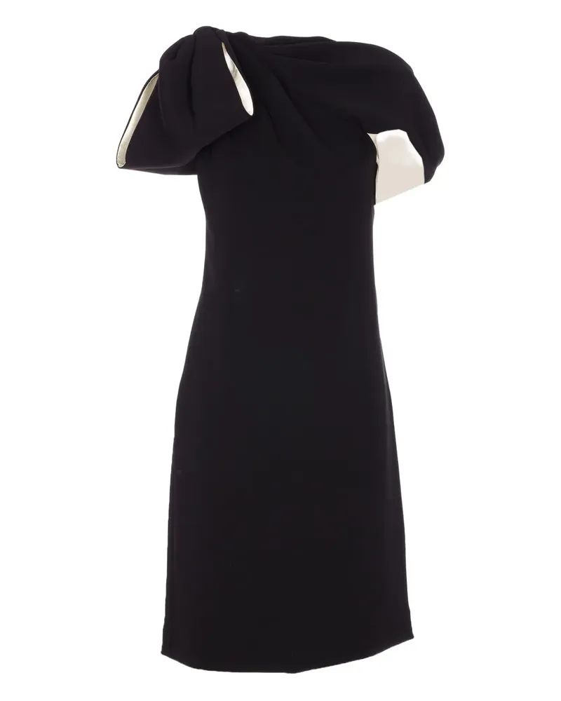 Max Mara Minikleid mit Schleifendetail - Schwarz Schwarz