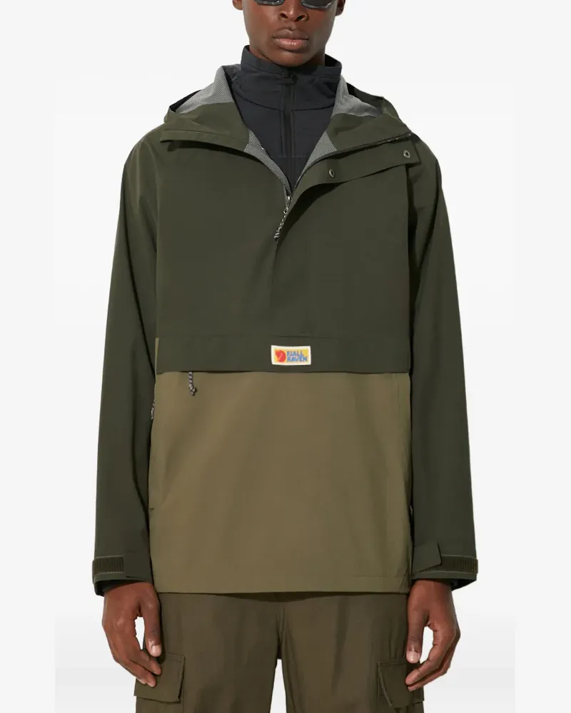 Fjäll Räven Zweifarbige Kapuzenjacke - Grün Grün