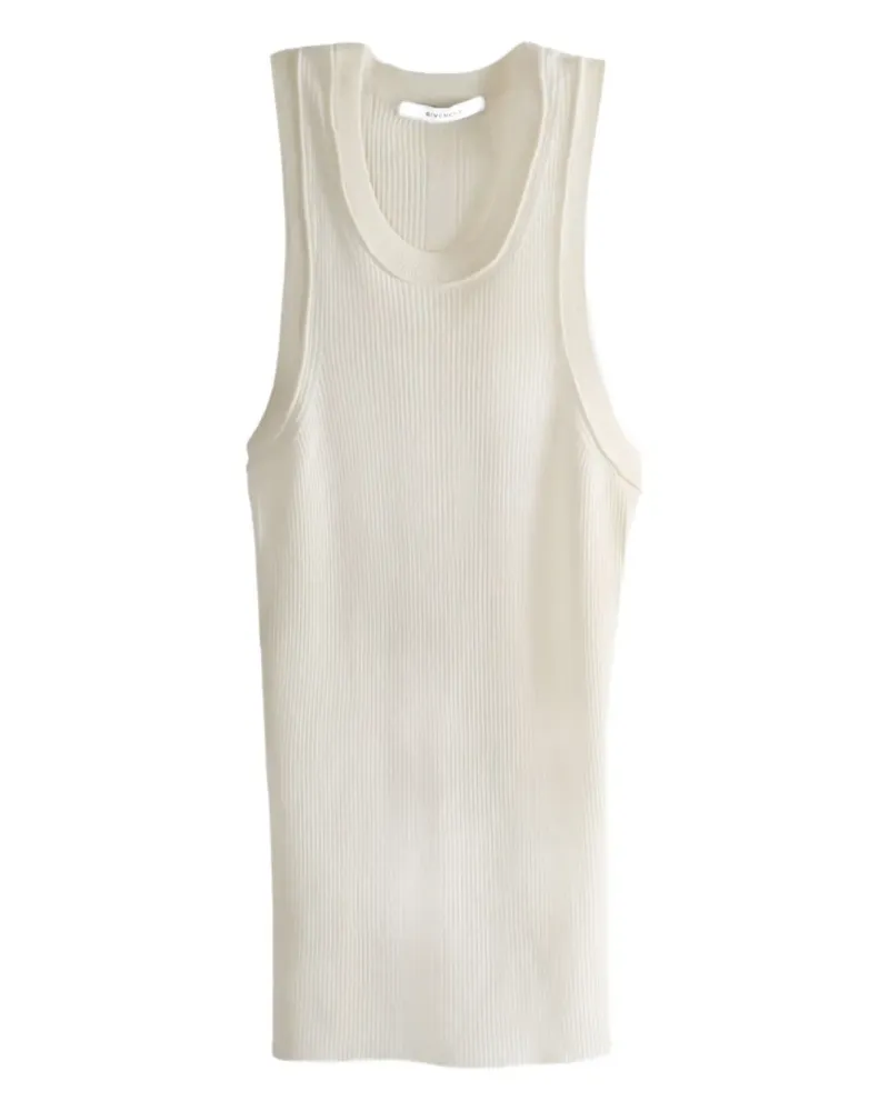 Givenchy ribbed racer-back tank top - Weiß Weiß