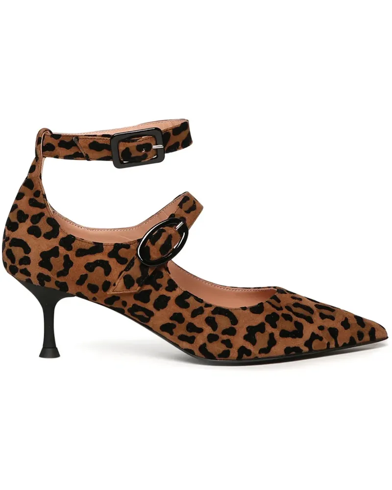 Giuliano Galiano Pumps mit Leoparden-Print - Braun Braun