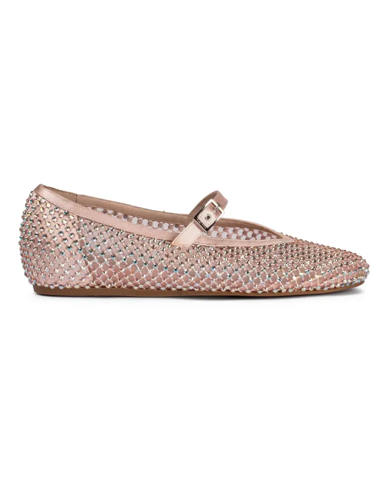 Le Silla Gilda crystals-embellished ballerina shoes - Rosa Rosa