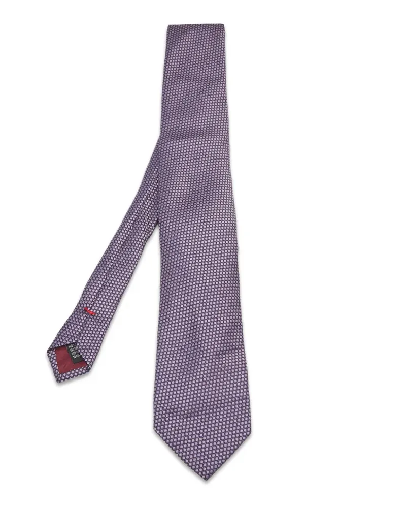 Gianfranco Ferré Geometrisch gemusterte Krawatte - Violett Violett