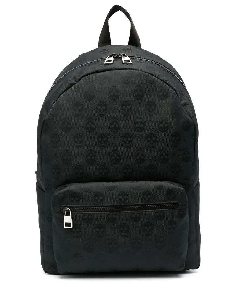Alexander McQueen Rucksack mit Totenkopf - Schwarz Schwarz