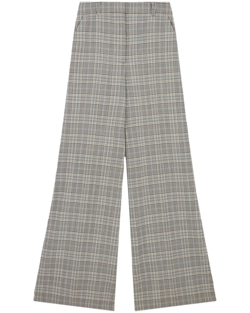 Stella McCartney Karierte Palazzohose - Grau Grau