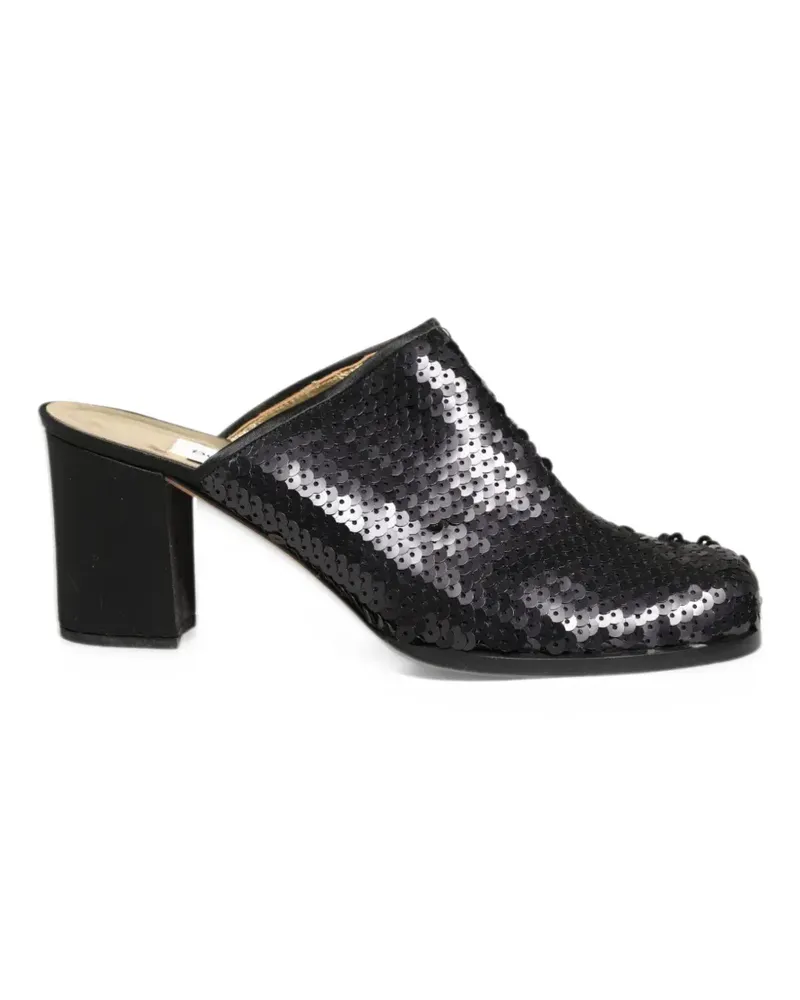 Dolce & Gabbana sequin-embellished heeled mules - Schwarz Schwarz