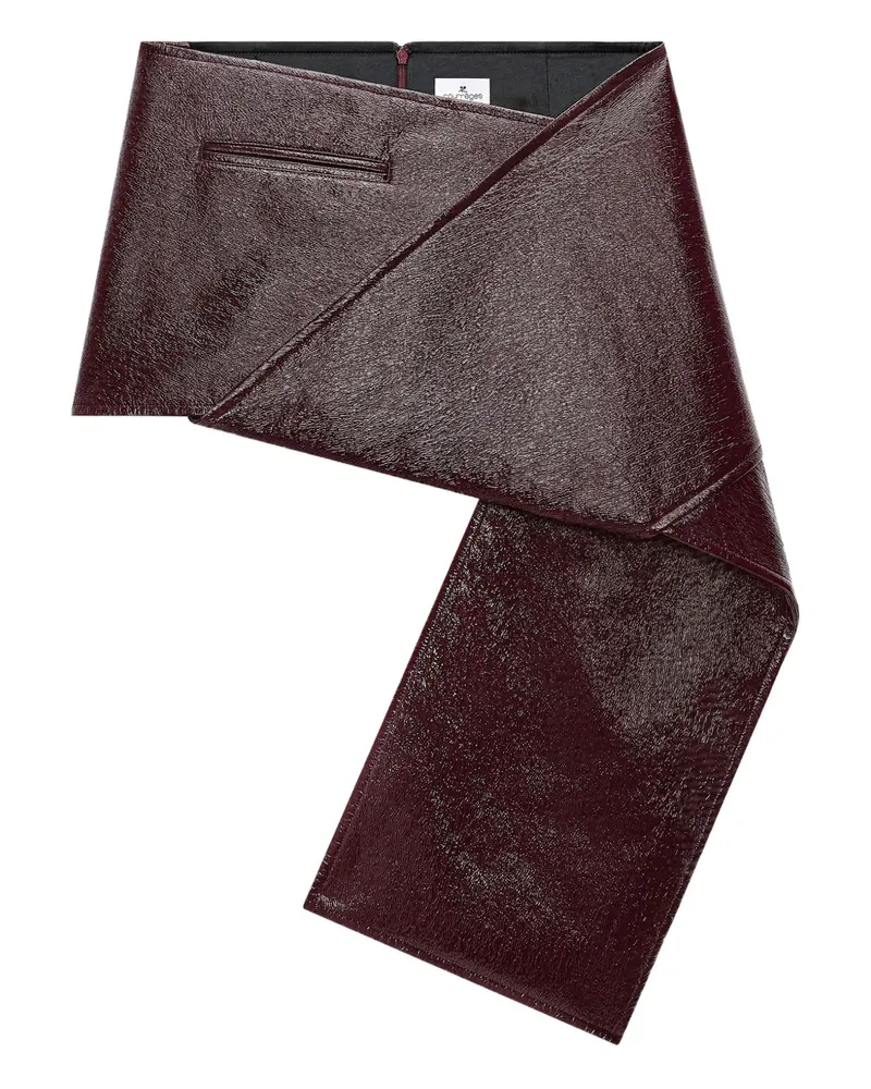 Courrèges Asymmetrischer Minirock - Rot Rot