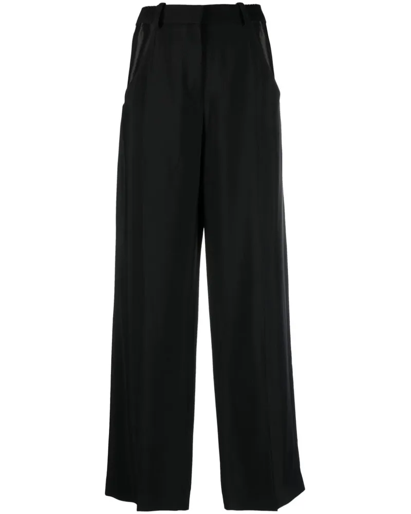 Thierry Mugler Weite Hose mit Cut-Outs - Schwarz Schwarz