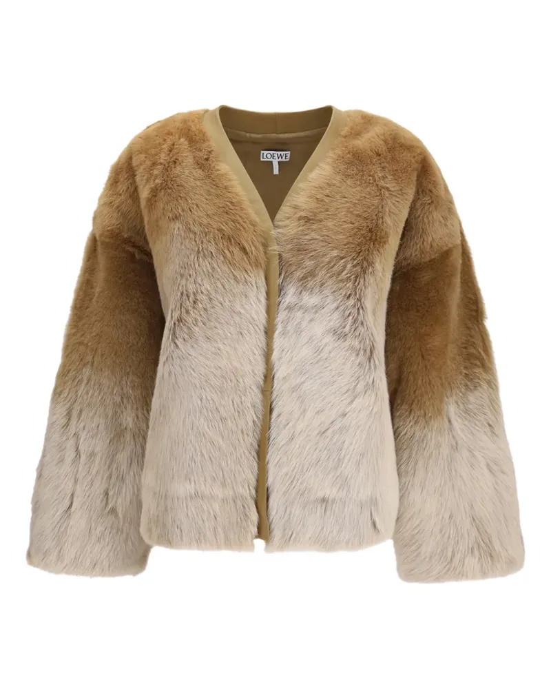 Loewe Cardigan aus Shearling - Braun Braun