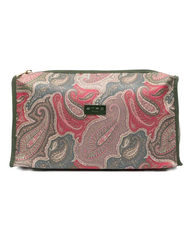 Etro paisley-print wash bag - Grün Grün