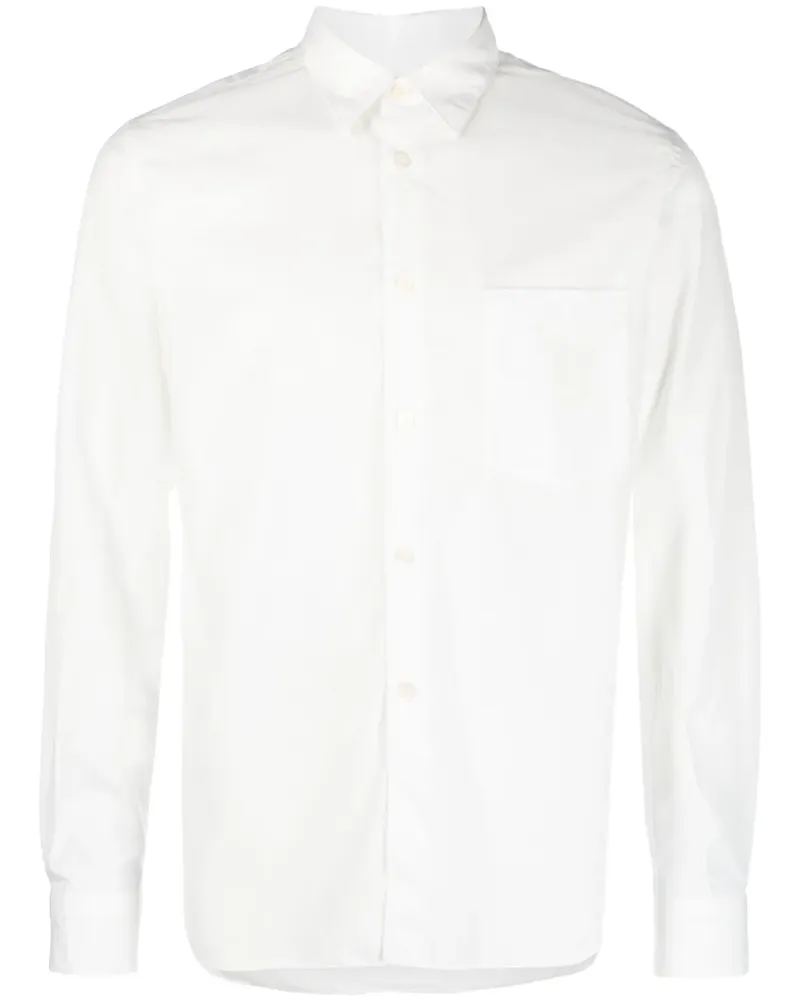 Comme des Garçons Hemd mit Brusttasche - Weiß Weiß