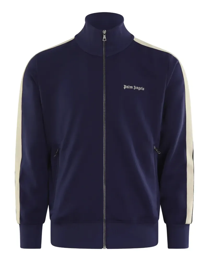 Palm Angels Sweatshirt mit Logo-Print - Blau Blau