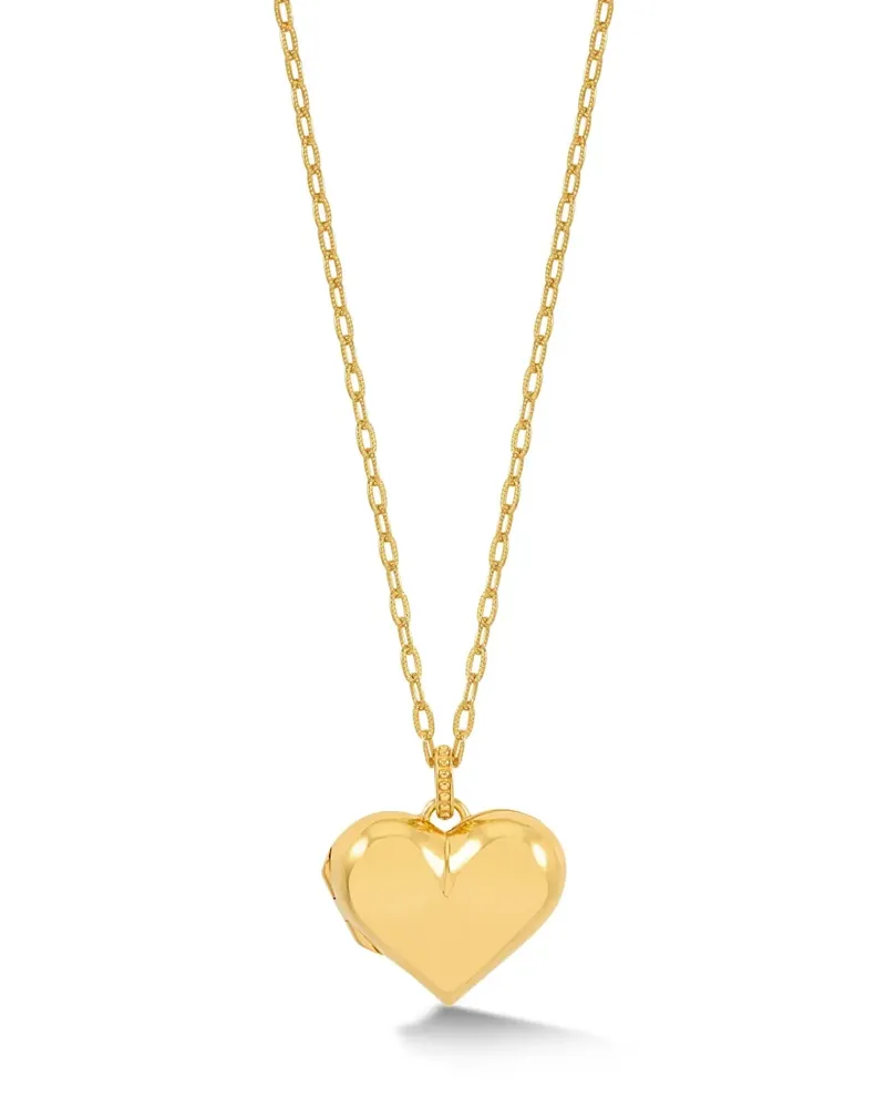 Dower & Hall Treastured Heart Halskette mit Anhänger - Gold Gold