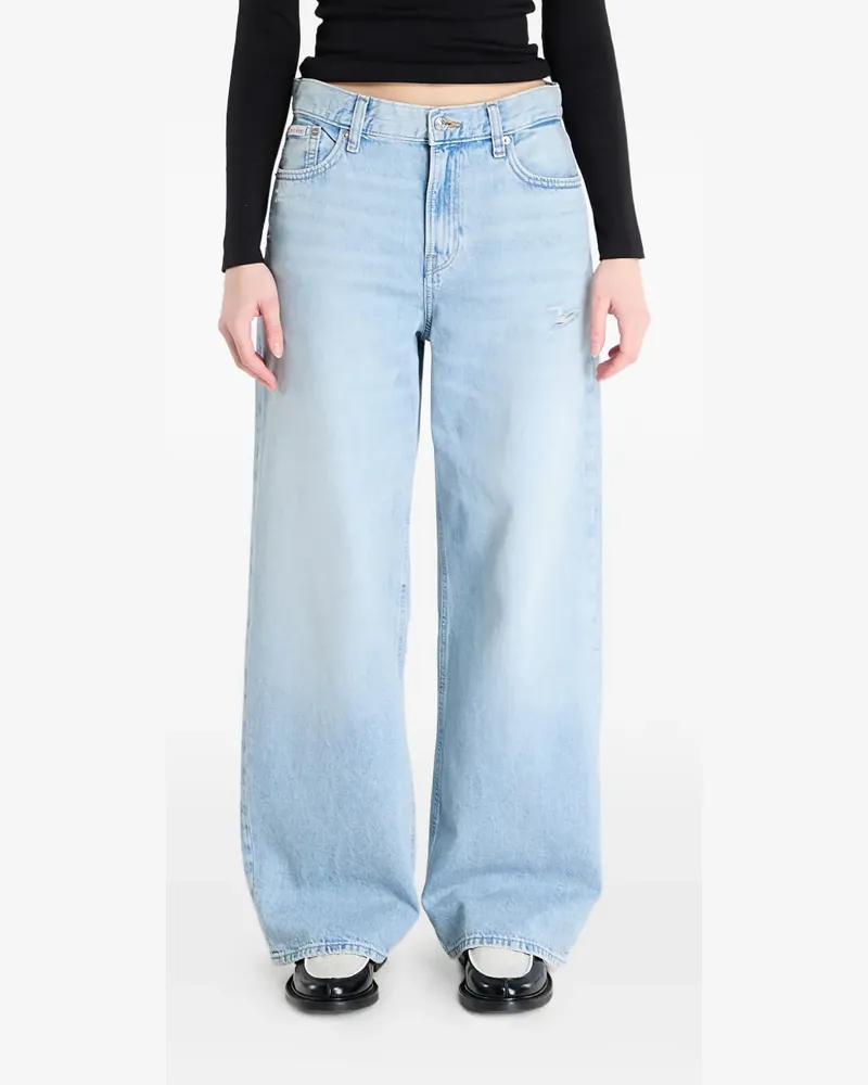 Calvin Klein low-rise baggy jeans - Blau Blau