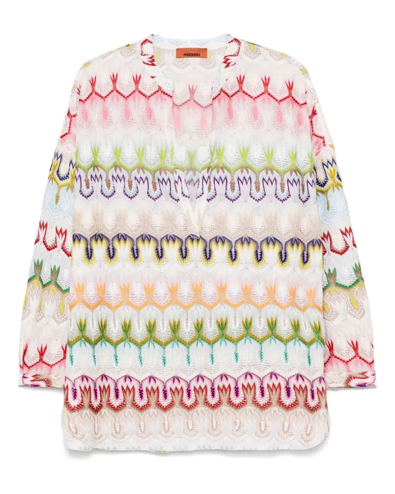 Missoni Gehäkeltes Kleid - Weiß Weiß