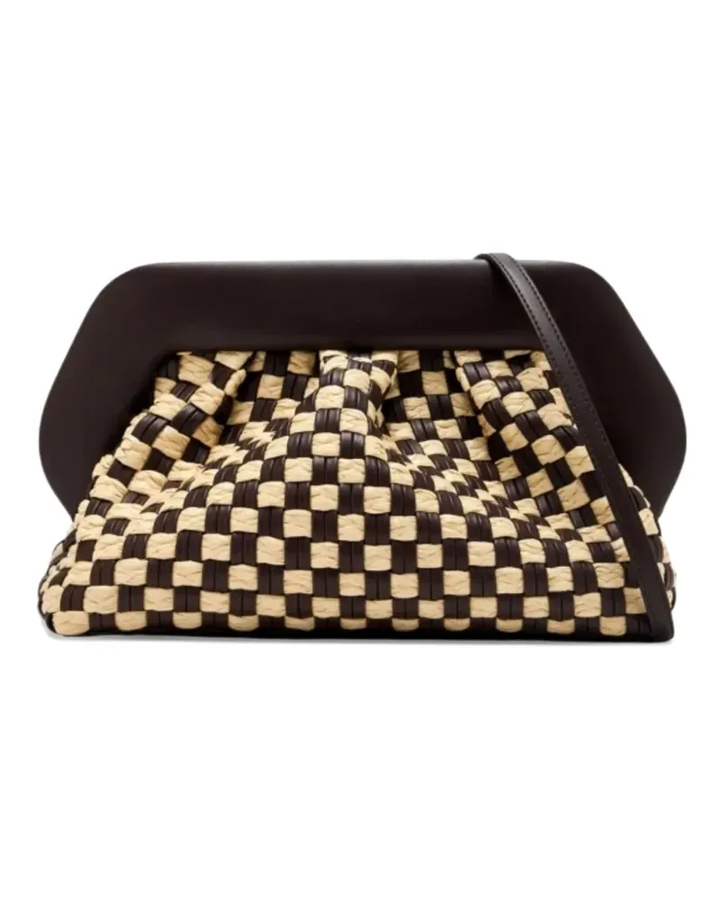THEMOIRÈ Gewebte Clutch - Schwarz Schwarz