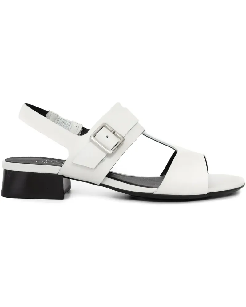 Sarah Chofakian Studio 175 Sandalen mit Schnallenverschluss 20mm - Weiß Weiß