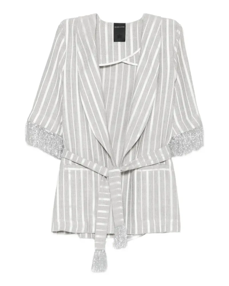 MARC ELLIS Jacke mit Fransen - Grau Grau