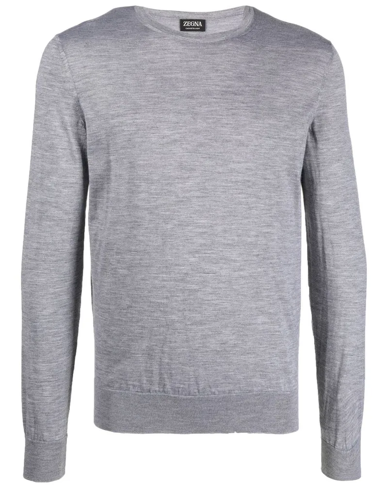 Ermenegildo Zegna Kaschmirpullover mit Rundhalsausschnitt - Grau Grau