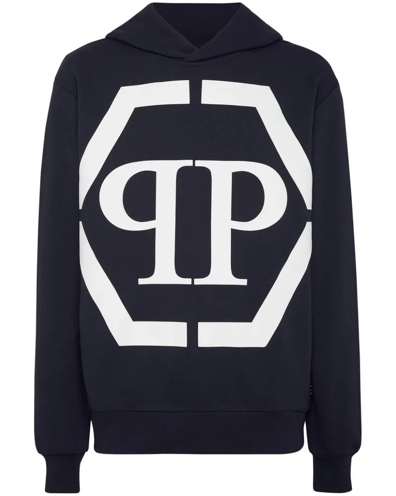 Philipp Plein Hexagon Hoodie - Blau Blau