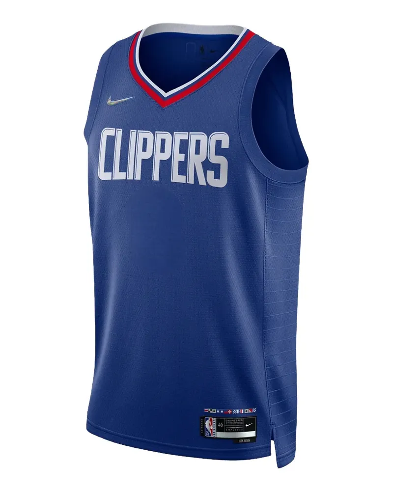 Nike LA Clippers 21/22 Diamond Icon Edition Swingman Tanktop - Blau Blau
