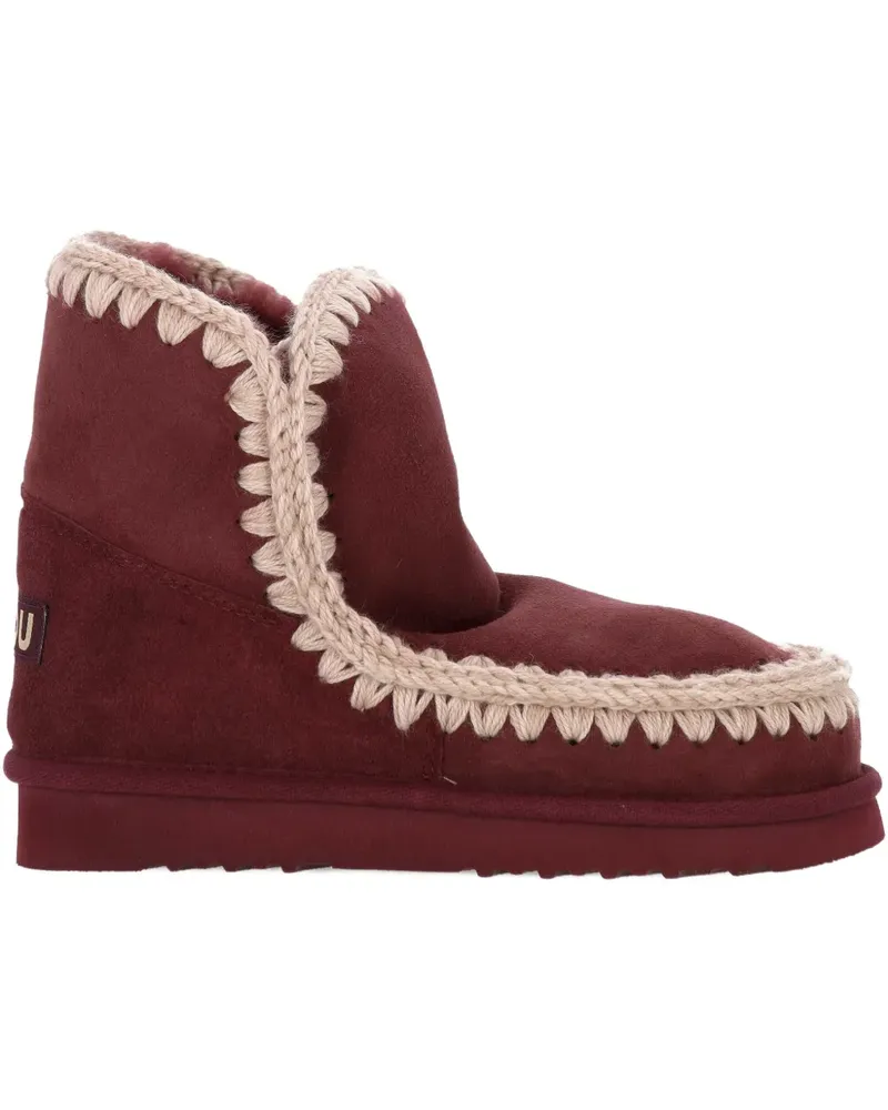 Mou double-face stitch-detail boots - Rot Rot
