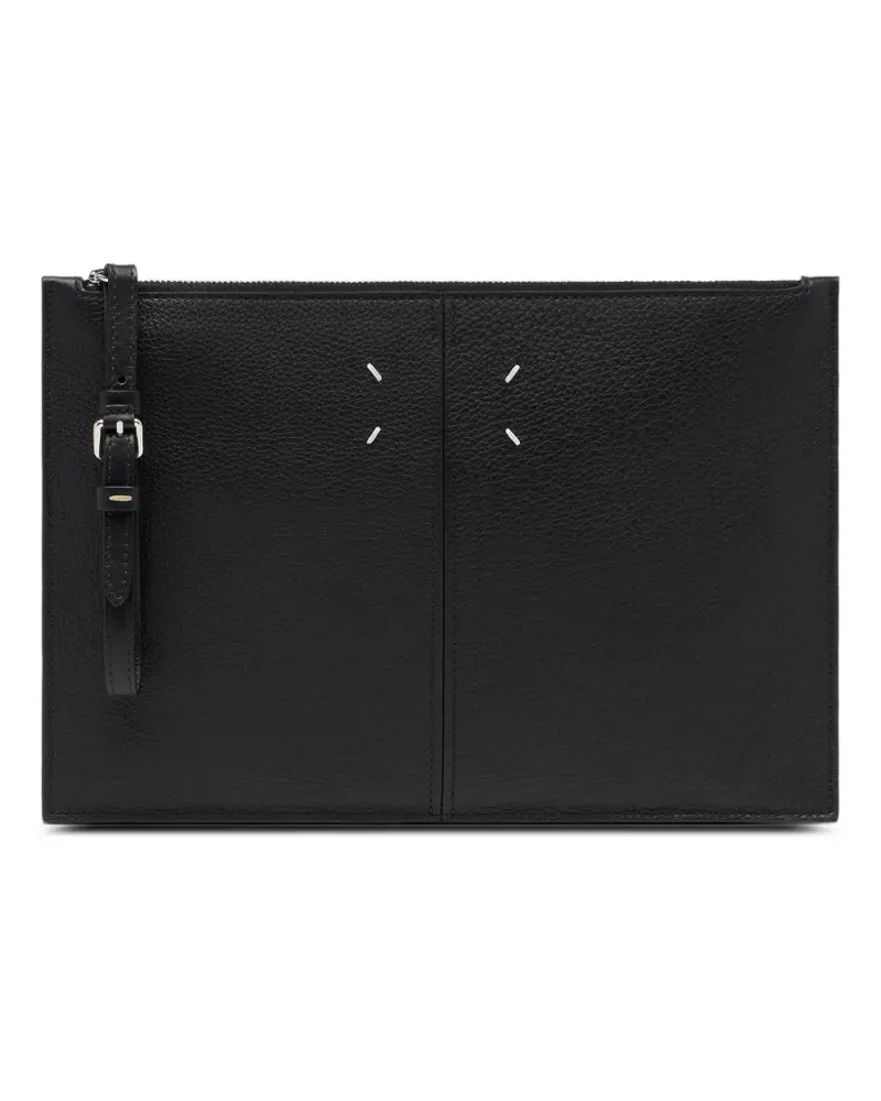 Maison Margiela Clutch mit Schnalle - Schwarz Schwarz