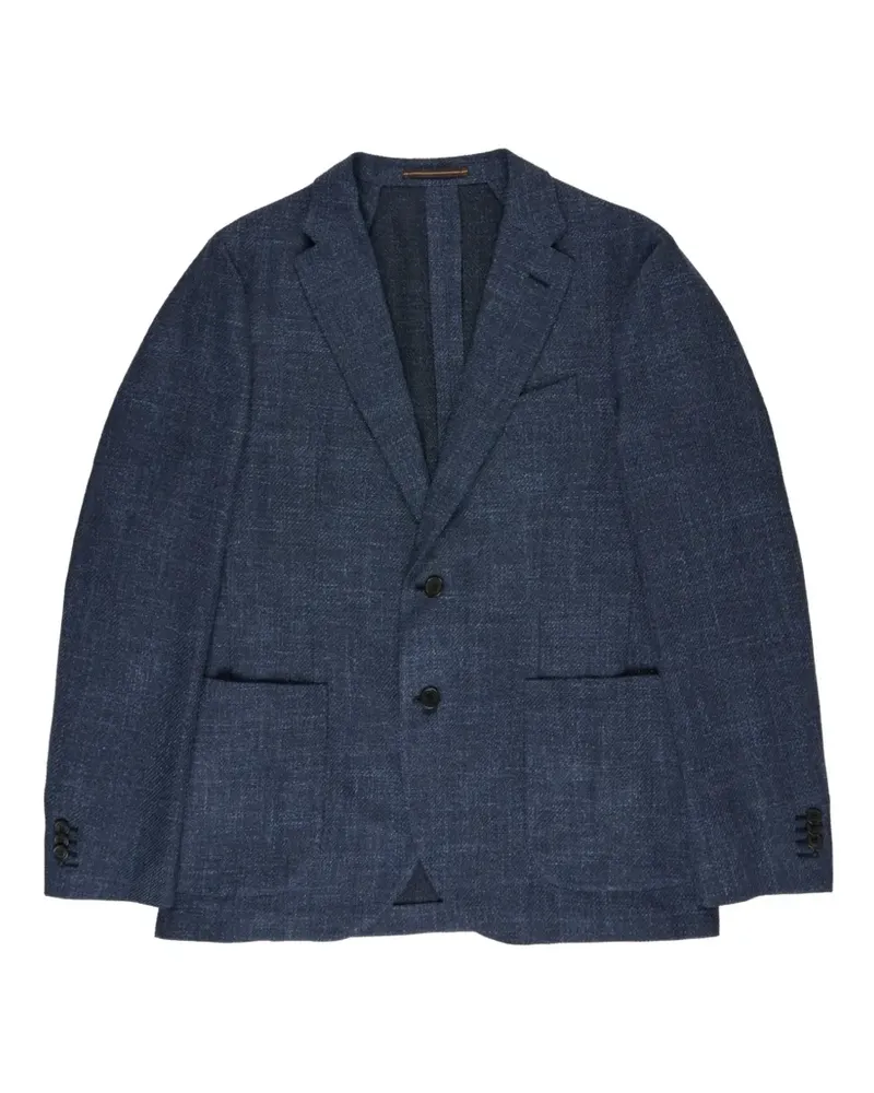 Slowear mélange-effect blazer - Blau Blau