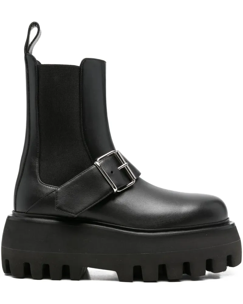 Alexander McQueen H.BOOT S.RUBBER - Schwarz Schwarz
