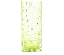 Vase aus Reliefglas (34,5x14,5cm) - Grün