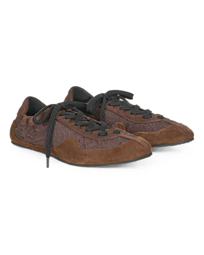Cecilie Bahnsen Blaise Sneakers mit Schleifenstickerei - Braun Braun