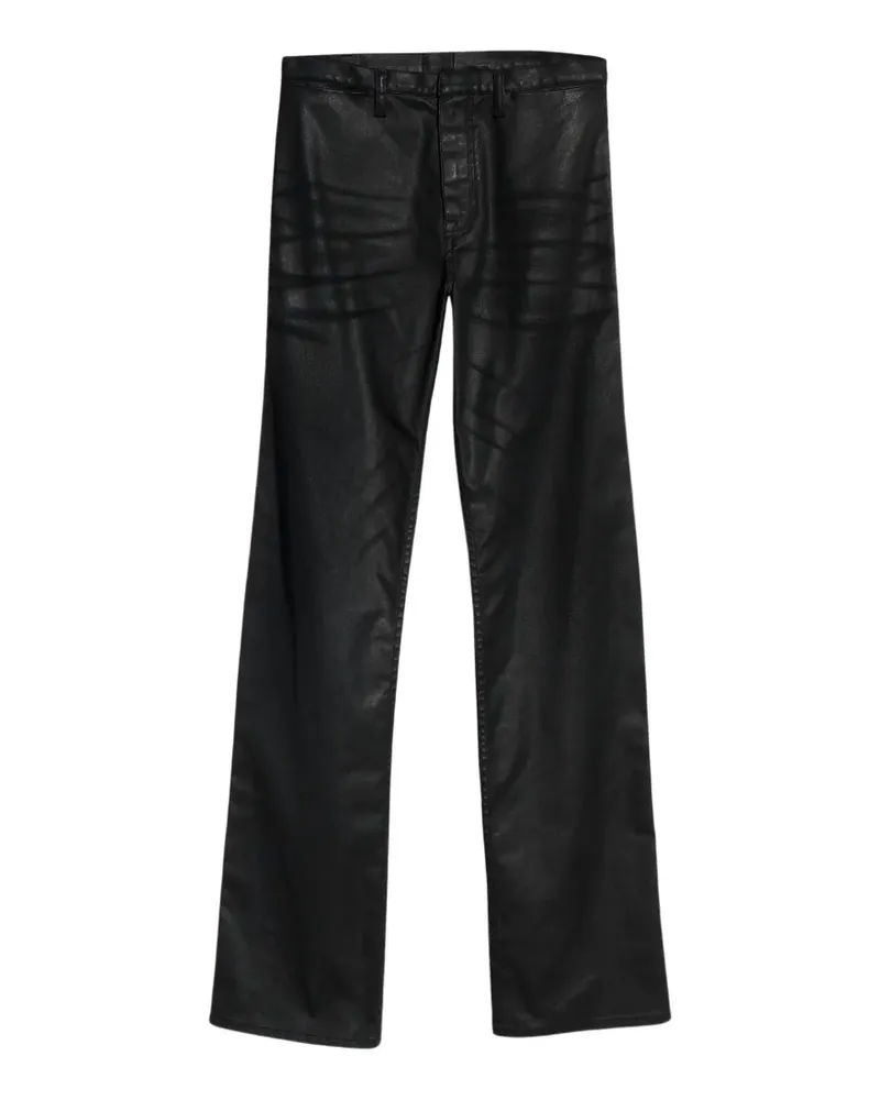 Gucci Gerade Hose mit Webstreifen - Schwarz Schwarz