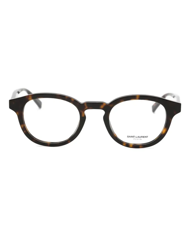 Saint Laurent round-frame tortoiseshell glasses - Braun Braun
