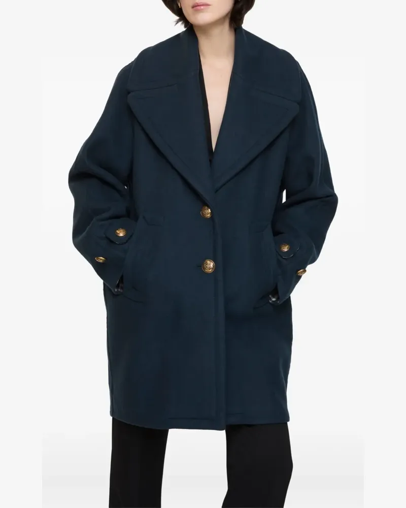 Burberry Mantel mit Knopfverschluss - Blau Blau