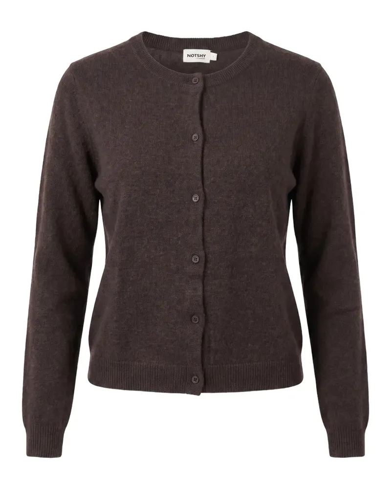 Not Shy Naline fine-knit cashmere cardigan - Braun Braun