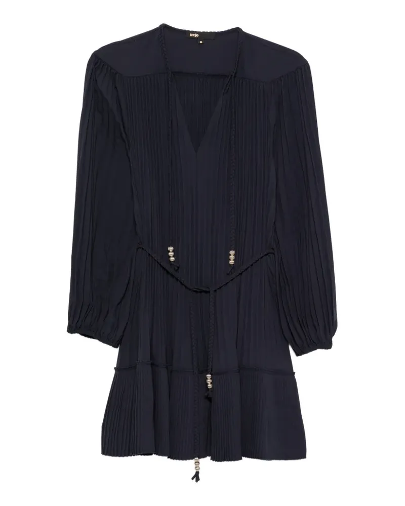 Maje Minikleid mit Schnürung - Blau Blau