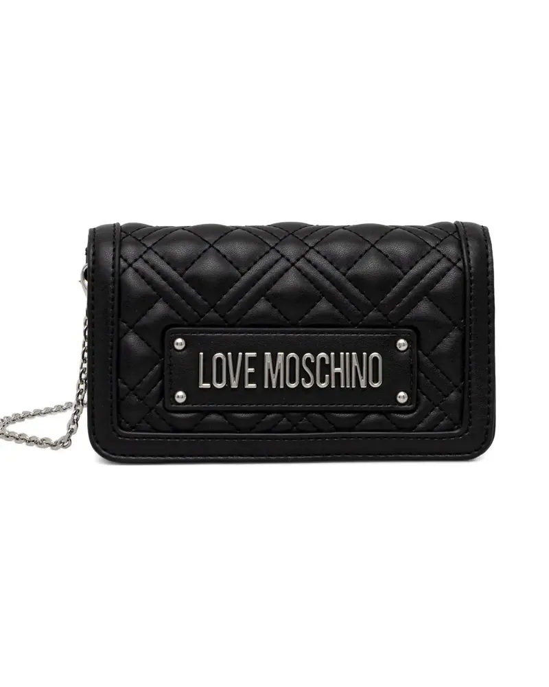 Moschino quilted-design cross-body bag - Schwarz Schwarz