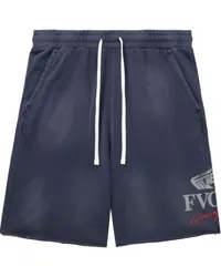 FIVE CM Shorts mit Logo-Print Blau