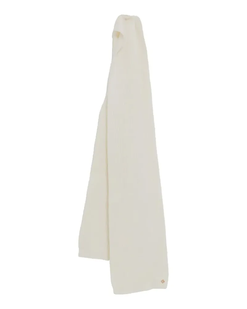 Casablanca Paris ribbed wool scarf - Nude Nude