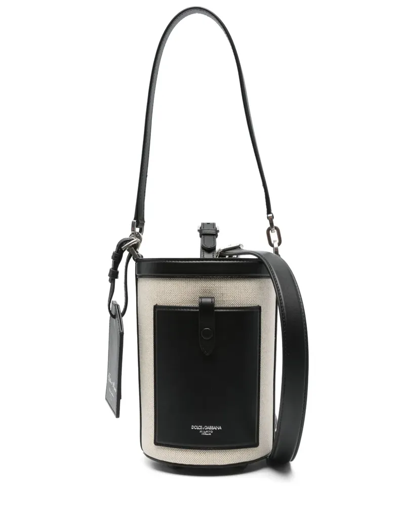 Dolce & Gabbana Kuriertasche aus Canvas - Schwarz Schwarz
