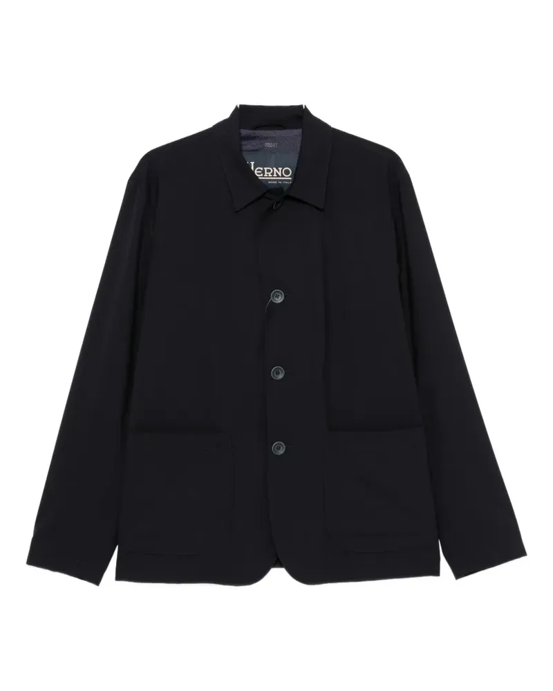 Herno button-fastening blazer - Schwarz Schwarz