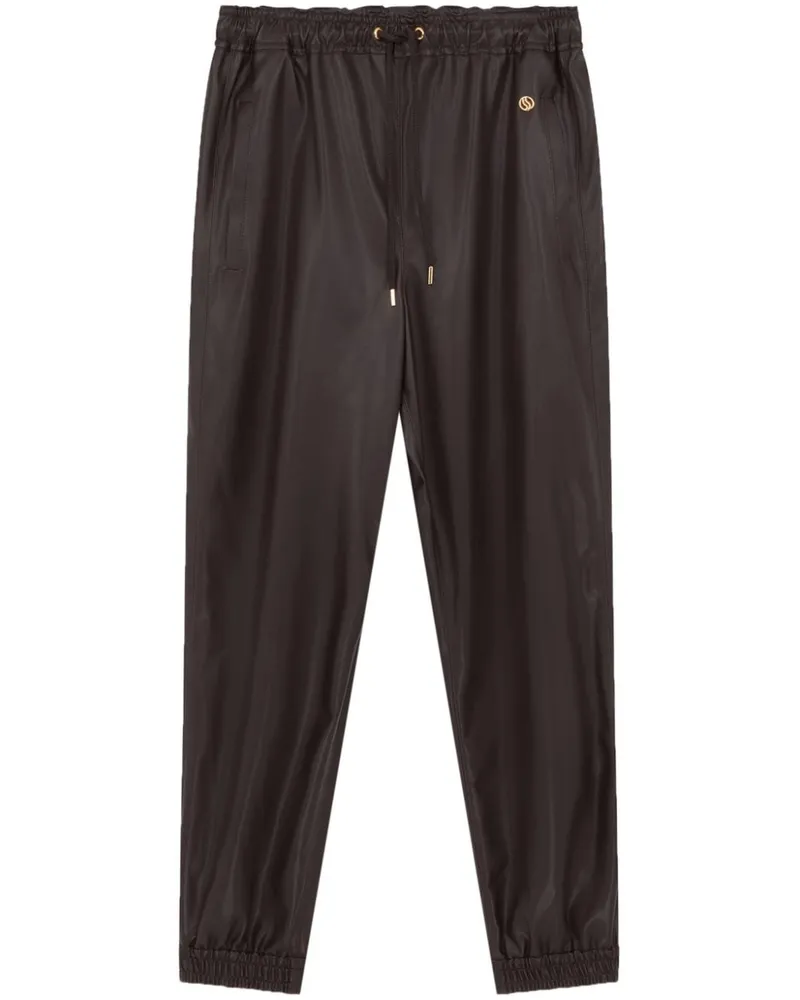 Stella McCartney Altermat Jogginghose mit hohem Bund - Braun Braun