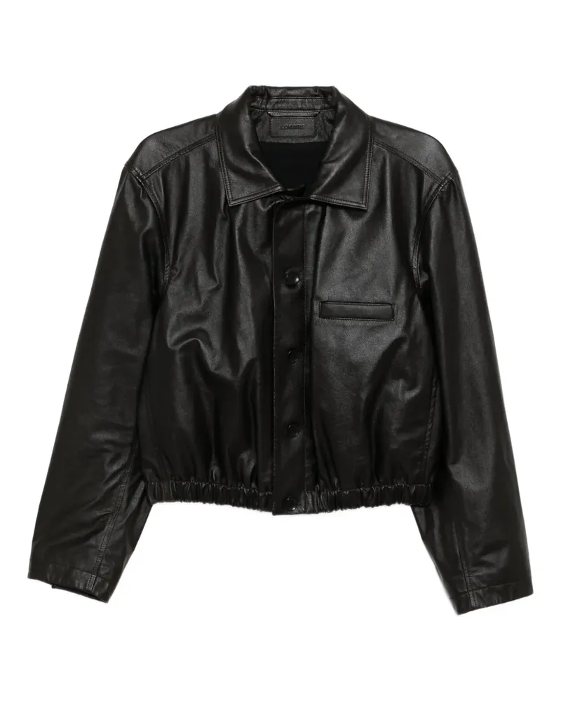 Christophe Lemaire Klassische Lederjacke - Braun Braun