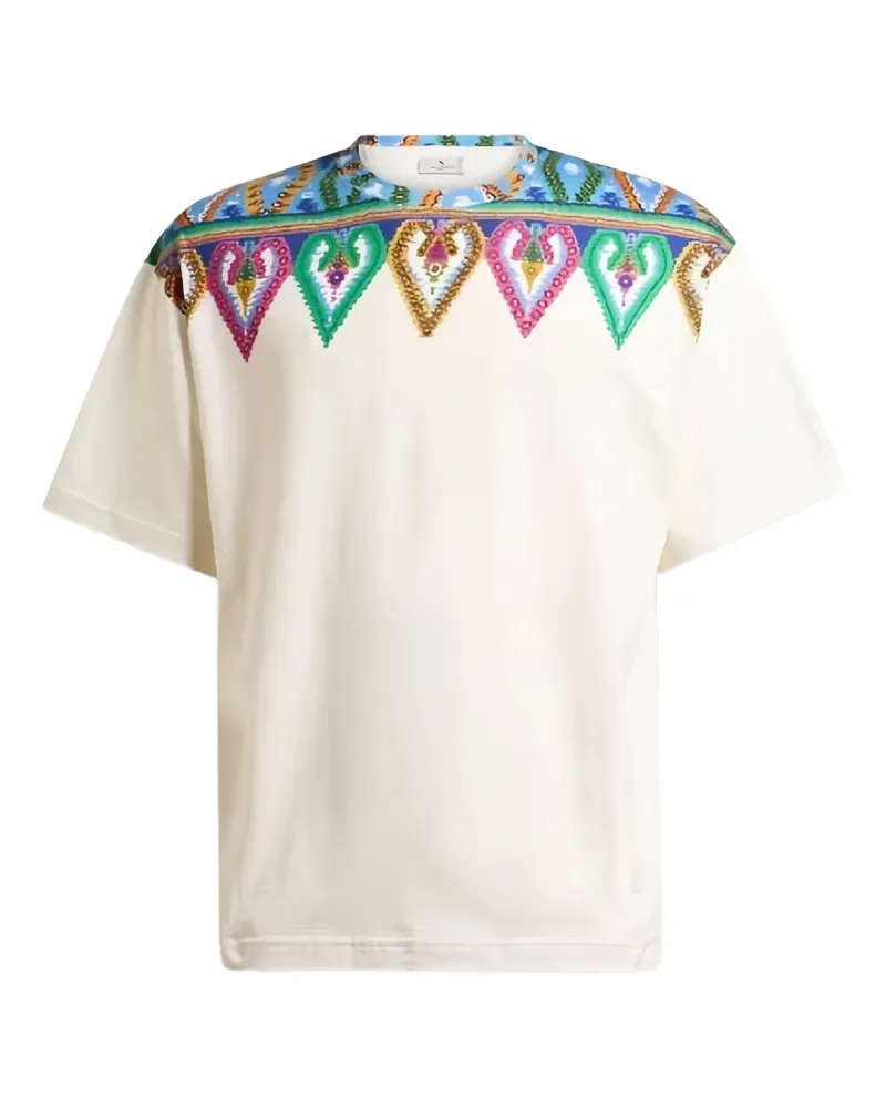 Etro paisley-print T-shirt - Nude Nude