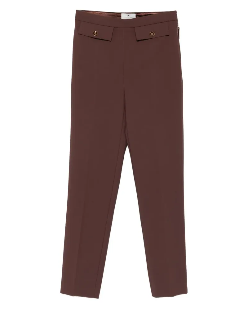Elisabetta Franchi Hose mit Knöpfen - Braun Braun